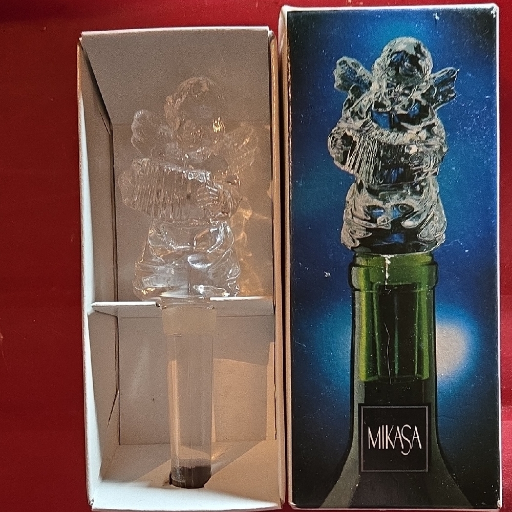 New Old Stock Crystal Wine Stopper